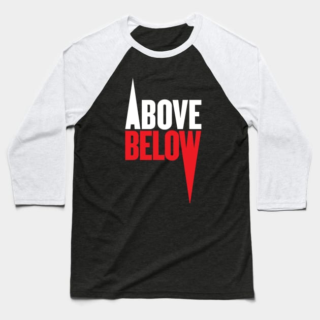 ABOVE/BELOW Baseball T-Shirt by BRAVOMAXXX